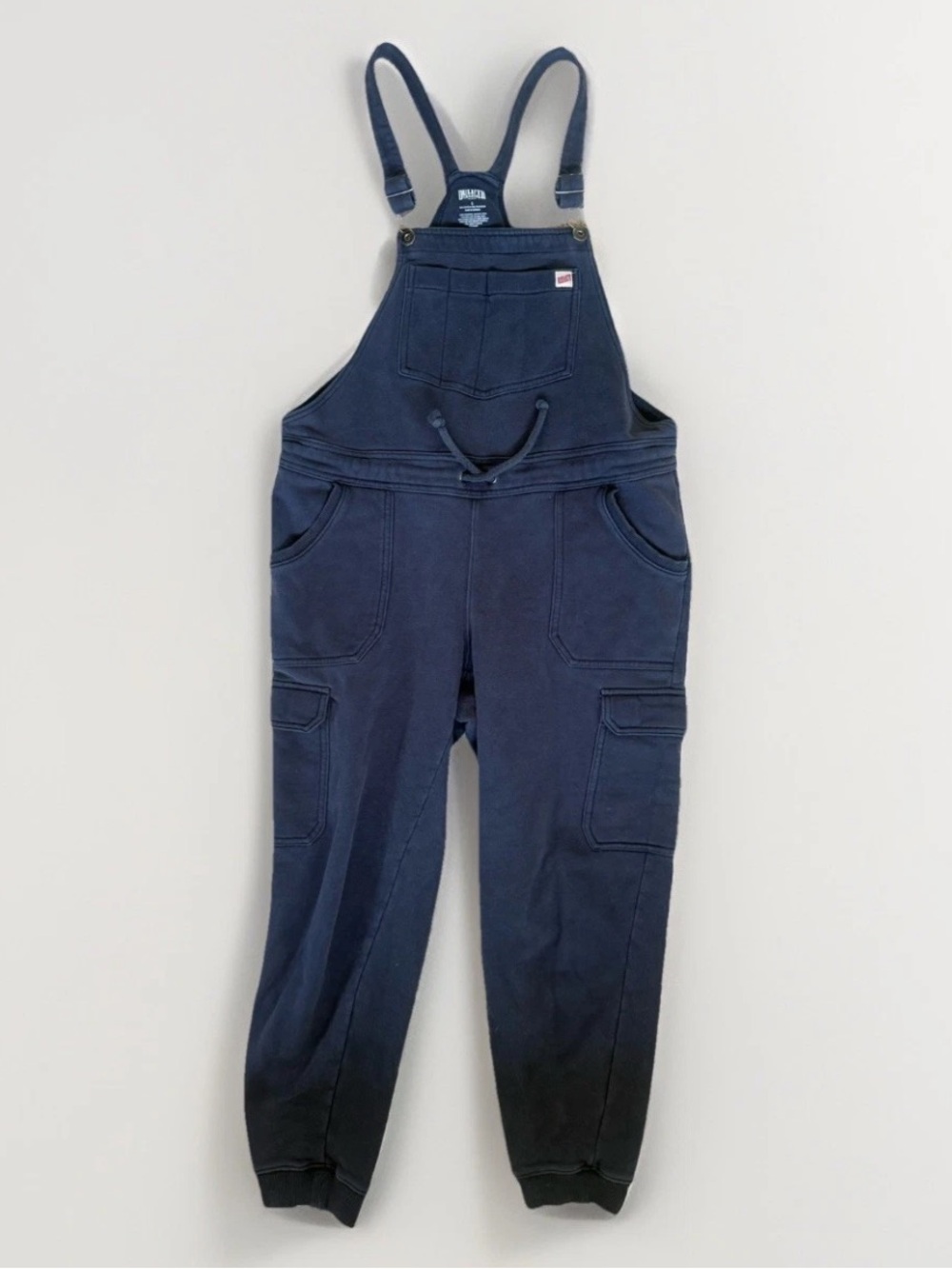 Duluth Trading Souped Up Sweat Jogger Cotton Overalls Black Sz Small Drawstring - Picture 8 of 10
